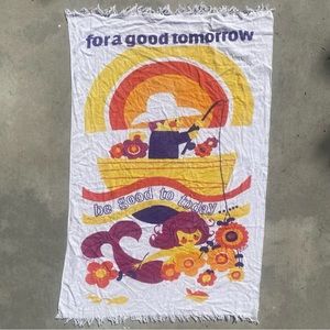 Groovy 70s beach towel
